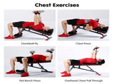 Powertrain Home Gym Bench Adjustable Flat Incline Decline FID 250KG Load WBD-01B