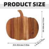 Pumpkin Cutting Board, Solid Acacia Wood Charcuterie Board in Pumpkin Shape, Perfect for Fall Decor, V1370-AZ4-17242