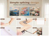 3Pcs 16x20 Inch Solid Wood Canvas Stretcher Bars DIY Canvas Frame Kit with Hardware for DIY Oil V1366-AZ2-W-15021