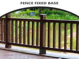Black Wood Pavilion Post Base Bracket Kit Heavy Duty Support for Pergolas and Outdoor Structures V1369-AZ3-W-17120