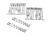 20pcs Rain Gutter Hangers Heavy Duty Hidden Gutter Bracket Fastener with Pre Inserted Screws for V1294-YM0901-3111240269011