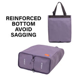 Shopper Bag Tote Bag Foldable Travel Laptop Grocery Nylon KO-SHOULDER PURPLE V274-GM-KOEBAG-SUDER-VT