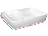 Cefito Bathroom Basin Ceramic Vanity Sink Hand Wash Bowl 48x38cm CB-038-WH