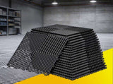 Giantz 20PCS Garage Floor Tiles Interlocking Drainage Non-Slip Tiles Heavy Duty for Workshop Black GFT-40X40-20P-BK