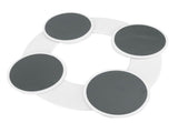 Dining Table Turntable Reusable Tabletop Slide Rail Manual Rotating Tray Round Serving Plate for V1294-YM0901-3118240225911
