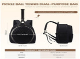 Backpack - Tennis Shoulder-Crossbody Bag - Sports Bag - Waterproof Racket Bag - Suitable for Pickles V1188-ZXY-10099