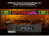 Programmable LED Sign, P10 Full Color Flexible Digital Scrolling Panel, DIY Custom Text Pattern GIF V952-YPGDGGP52X8YHHXKZ001V3