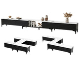 Artiss TV Cabinet Entertainment Unit Stand Extendable Black FURNI-N-EXT-TV240-BK-AB