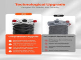 Garage Door Torsion Springs, Pair of 6.35 x 50.8 x 787 mmn, 16000 Cycles, Electrophoresis Black V952-CKMDH0250X2XWA4D1V0
