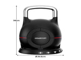 Powertrain Adjustable Kettlebell 20kg 7 in 1 Weight Selection Set Quick One Hand Adjustment Sec AKB-XDB-20