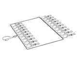 Stainless Steel Sock Drying Rack for Towels Cloth Diapers Bras Baby Clothes Underwear Hat Gloves 2 V1294-YM0703-3117230007411