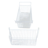 2Pcs Freezer Organizer Bins Steel Wire Large Capacity Strong Bearing Freezer Basket with Handle for V1294-YM0706-3113230181212