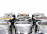 50x 150g Magnetic Spice Jar Stainless Steel Tin Herb Seasoning Storage Container V238-SUPDZ-39988128415824