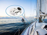 4 pack Boat Hand Rail Fitting Heavy Duty 316 Marine Round Base with Screws, Hand Rail Fitting Rail V1192-AZ-W-3314