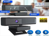 1080P USB Webcam Computer with HiFi Speaker Microphone Computer Video Conference V1370-AZ4-10448