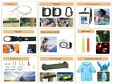 Survival Tool Kit-Piece Emergency Kit Outdoor Survival First Aid Kit Larger - army green - Size V1102-108-70530-ARM-43-PIECESET