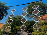 Highly Reflective Double-Sided Bird Reflectors,Extra Sparkly Metal Wind Spinner Outdoor Garden V1366-AZ2-W-09350