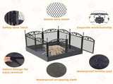 Fin Heavy Duty Dog Play Pen Enclosure Whelping Cage With Fertility Mat Puppy Playpen 60x110cm V767-P-XE843-G1