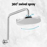 9'' Rain Shower Head Overhead High-pressure Swivel Chrome SHOWER-A3-RO-9-SI
