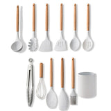 Silicone Cooking Utensil Set Non-stick Kitchen Utensils Set 11 PCS Heat Resistant Kitchen Tools with V1294-YM0901-H26870