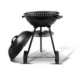 Grillz BBQ Grill Charcoal Smoker BBQ-AGRILL-ST-REBK