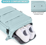 Blue Travel Backpack Cabin Bag with Dry Wet Sorting, 42 x 30 x 20 cm V1188-MS-325-0356
