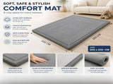 CARLA HOME Baby Play Mat 200x300cm, Thick Foam Crawling Mat, Infants, Grey V178-36549