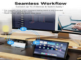 Foldable Bluetooth Keyboard with Magnetic Stand,Aluminum Alloy Mini Quiet Folding Portable V1107-888-75142-WHT