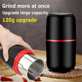 Mini Electric Coffee Grinder Multifunction Kitchen Salt Pepper Grinder Household Powerful Beans V1192-AZ-W-14582