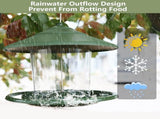 Bird feeder house, hanging food dispenser for wilds, hanging feeding station to hang up, V1259-DP01-A-1666