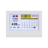 Artiss 7" Digital Day Clock Calendar Alarm White DDC-7INCH-WH