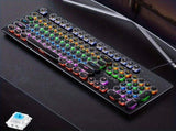 Black Magenta RGB mechanical keyboard, colourful keyboard, marquee light keyboard, gaming keyboard V1347-888-MAG-63685