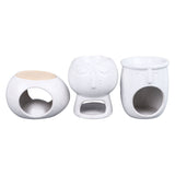 3Pcs Ceramic Tealight Candle Holder Oil Burner Wax Melt Oil Burner for Home Bedroom Decor Christmas V1294-YM0710-3115230111811