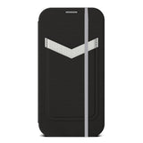 EFM Miami Leather Wallet Case Armour with D3O For iPhone 13 Pro Max - Smoke Black V578-EFCMIAE193SMB