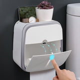 Wall Mounted Tissue Box Holder Strong Bearing Tissue Dispenser with Transparent Viewing Window for V1294-YM0716-3117220133813