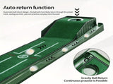HUAEN Indoor Office Golf Putting Mat, 8-Foot Putting Green, Alignment Guide Included, Lightweight, V1102-HEGRF-001