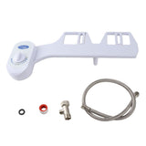 NonElectric Mechanical Toilet Bidet Sprayer Self Cleaning with Single Nozzle Attachment White V1294-YM0901-3112200112312