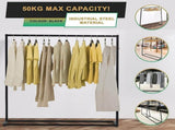 Commercial Clothing Garment Rack Retail Shop Black V63-835721