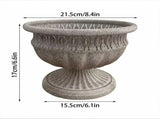 Antique European Iron Urn Planter for Outdoors Elegant Floor Vase Metal Decorative Jars for V1366-AZ2-W-14255