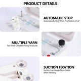Electric Bobbin Winder Portable Bobbin Winder with Handle Automatic Bobbin Winder Machine V1369-AZ3-W-22349