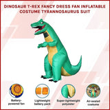 Dinosaur T-Rex Fancy Dress Fan Inflatable Costume Tyrannosaurus Suit V63-819373