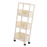 Compact Rolling Storage Organizer Large Capacity Mobile Utility Cart Movable Storage Book Shelves V1294-YM0901-3116230009715