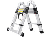 Telescoping Extension Ladder 12.5FT A-Shape w/ Stabilizer Bar for RV V952-AZXSSLTNLSLK7NWR8V0