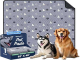 1 Pack Washable Pee Pads for Dogs, Waterproof, Gray Super Absorbent, Waterproof and Non-Slip V1107-136-03776-GRY4
