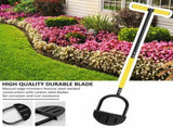 Edger Lawn Tool Garden Edger Half Moon Saw-Tooth Hand Edger Ergonomic Manual Lawn Step Edger with V1370-AZ4-01841