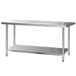 Cefito 1829x760mm Stainless Steel Kitchen Bench 430 SSKB-430S-76-72