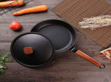 Black Non-Stick Iron Skillet Pan for Pancakes, , and Everyday Cooking at Home V1366-AZ2-W-12100