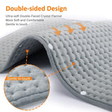 Electric Heating Pad with Digital Thermostat, Soft Flannel Heat Wrap for Shoulder Neck Back Abdomen V1341-ZY-L7GZ6ZZ4-M