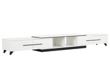 Artiss Extendable TV Cabinet Entertainment Unit Stand White FURNI-L-EXT-TV190-WH-ABC