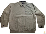Mens Plus Size Jacket Big & Tall Blazer Zip Up Coat Bomber Military Style - Oyster - 5XL V563-MNSPLUSCOAT-OYSTER-5XL